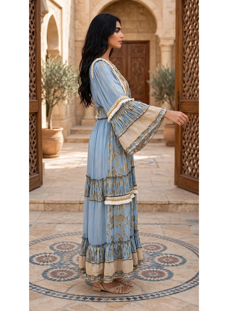 Ikkxa  Azure Bloom Grace Dress for Women | Best Price UAE