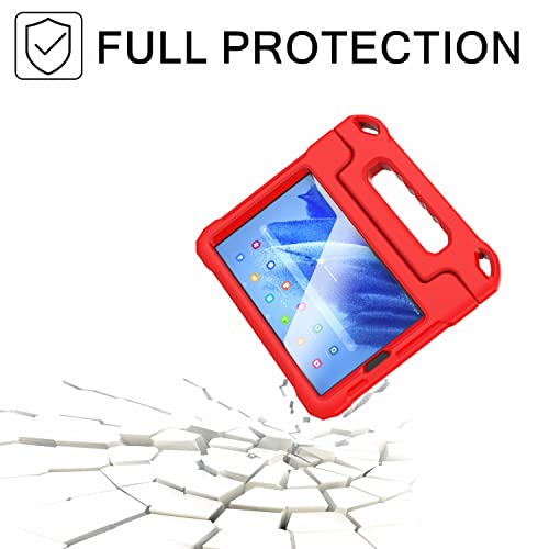 MAISON Kids Case for Samsung Galaxy Tab A9 8.7-inch 2023 SM-X110/X115/X117 & Galaxy Tab A7 Lite 8.7-inch 2021 T220/T225/T227 Shockproof, Built-in Screen Protector Stand Tablet Cover (Red) - Image 5