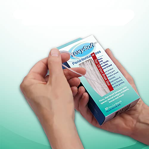 ProxySoft Periodontal Floss, 2 Packs - Dental Floss Threader, Braces Floss and Thick ProxyBrush for Daily Care of Periodontal Disease and Gum Health - Orthodontic Flossers for Braces and Teeth - Image 2