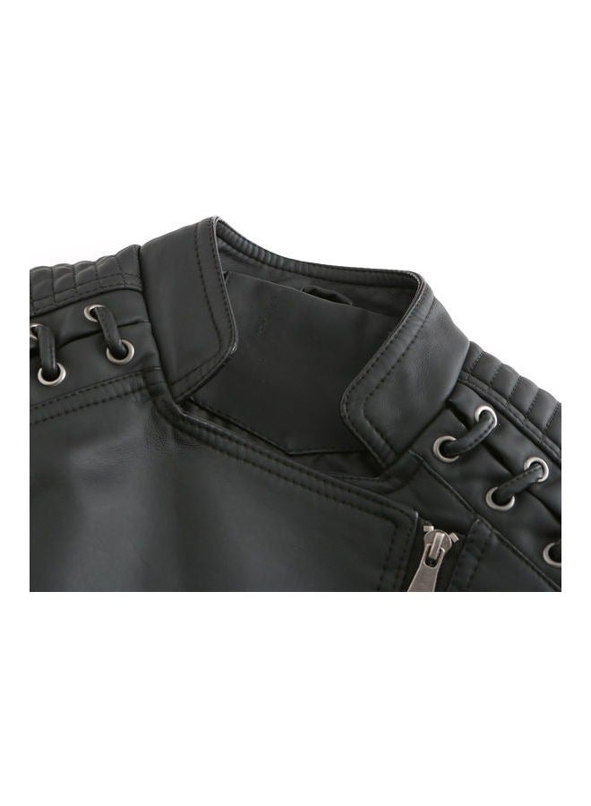 NIBEMINENT Classic Short Biker Coat  - Image 5
