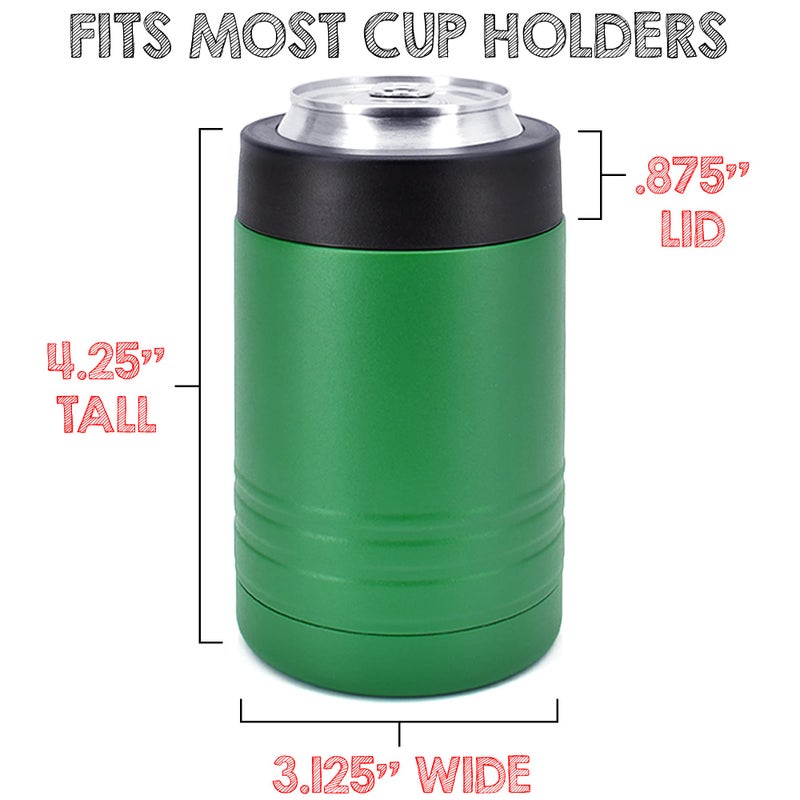 Clear Water Home Goo Clear Water Home Goods - 12 oz Stainless Steel Double Wall Vacuum Insulated Can or Bottle Beverage Cooler - Powder Coated Green - 6 Pack - Image 4