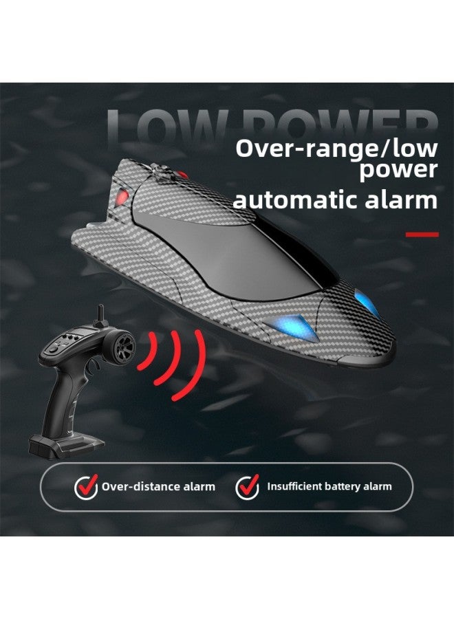 FY011 نموذج قارب للتحكم عن بعد، قارب سريع للمياه، قارب سباق عالي السرعة، مبرد بالماء، لعبة دوامة للتحكم عن بعد، اللون: FY011، قارب تحكم عن بعد مزدوج من ألياف الكربون (مع ضوء + إعادة ضبط الحجم + مضخة توربينية مزدوجة) - المواصفات: حزمة أربع طاقة (ثلاث بطاريات احتياطية) - Image 3