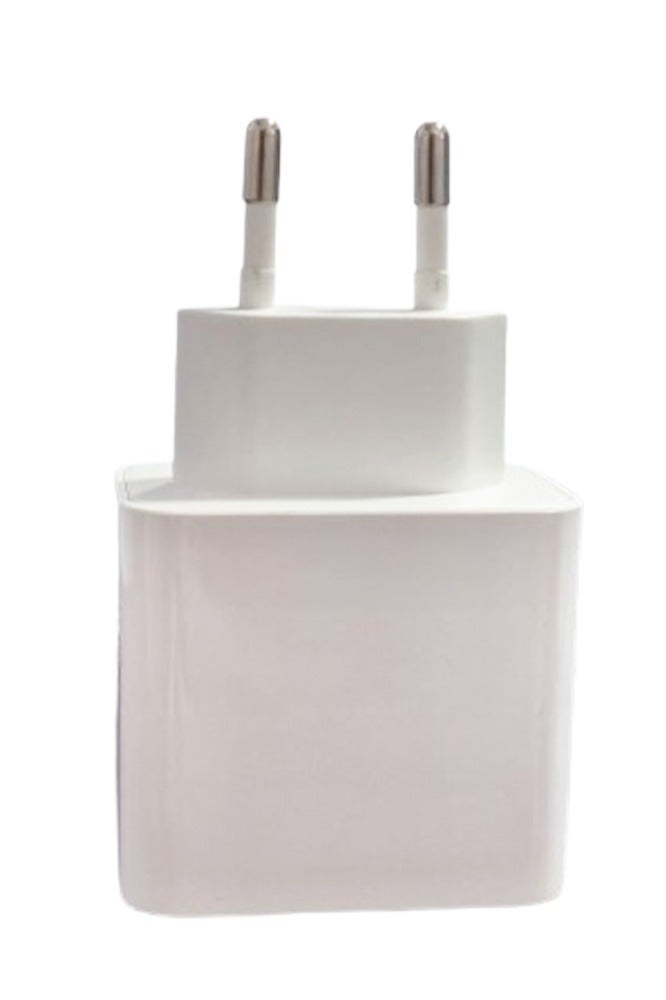 Super fast +QC Wall Charger DC-338-D , PD 25W Super Fast Multi Charger USB-C & USB Port Turbo Power, Overheat Protection , Compact Design with USB to Type-C Cable, Stable Output for All Devices - White - Image 2