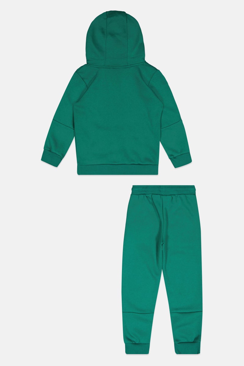 Nicce Kids Boy 2 Pieces Brand Logo Hoodie And Sweatpants Set, Green - Image 3