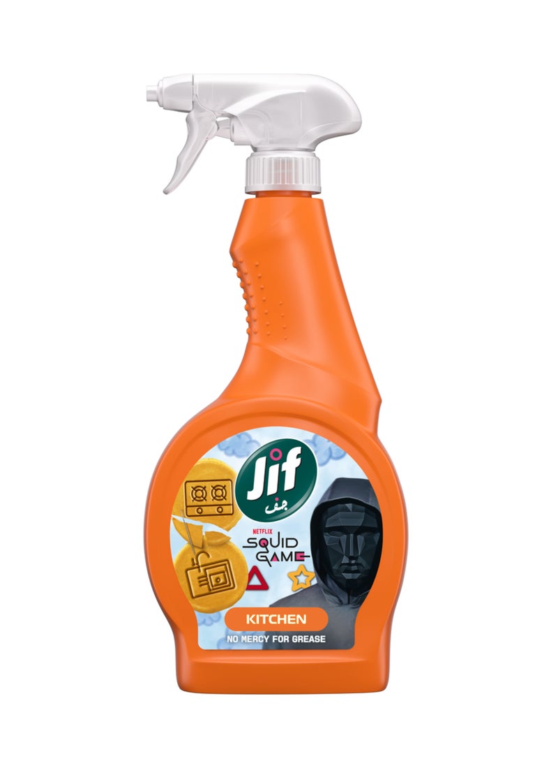 Jif Ultra Fast Cleaner Spray Kitchen Squid Game Limited Edition No Mercy For Grease 470ml - Image 1