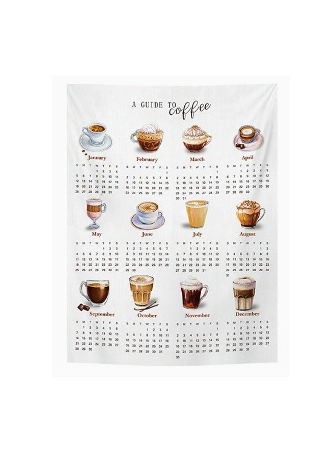 Unewshi 2026 Calendar Ins style Hanging Cloth Bedroom Wall Decoration Background Cloth Room Wall Cloth Hanging Calendar - Image 2