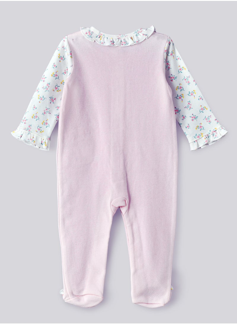 Tiny Hug Baby Girls' Cotton Knit Sleepsuit  - Image 2