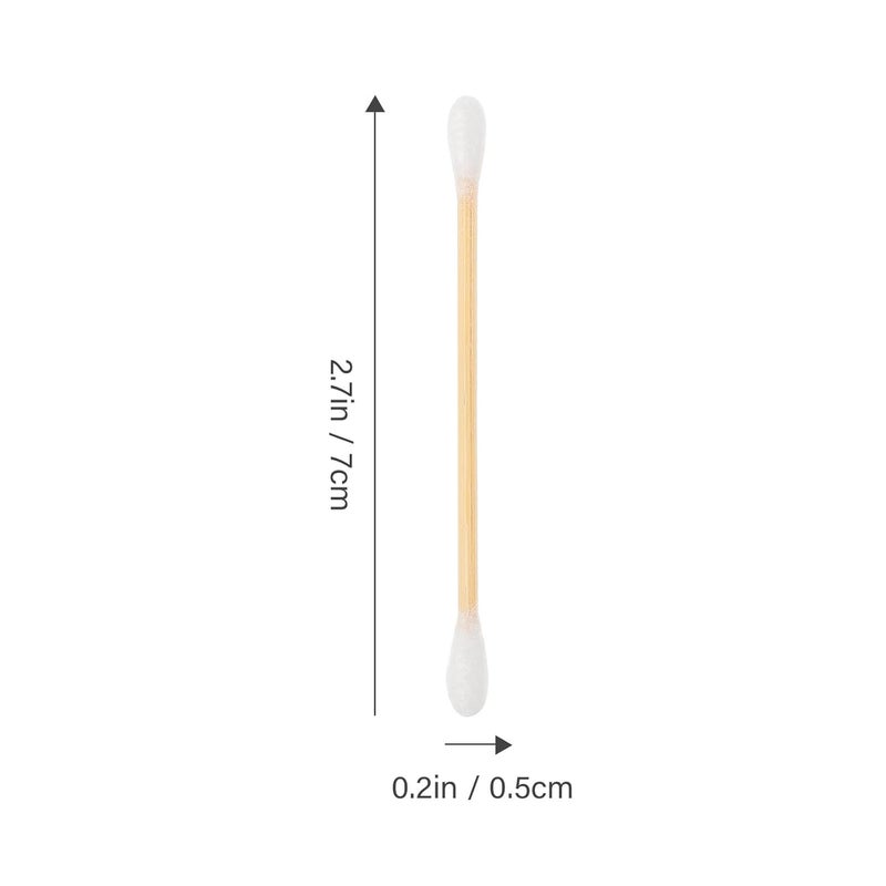 Disposable Double-ended Cotton Swabs 1200pcs Makeup Cotton Sticks Eyelash Cleaning Swabs Face Cleaning Tools for Beauty and Care - Image 2