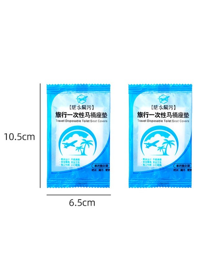 Disposable Full-Coverage Waterproof Toilet Seat Covers For Travel And Postpartum Use - Pack of 50 - Image 2
