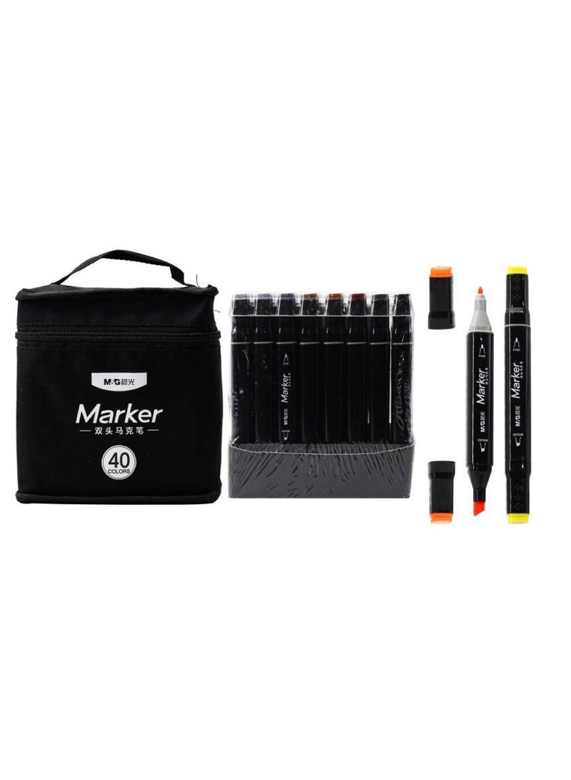 M&G Chenguang bagged double-headed marker pen color painting 40 colors - Image 1