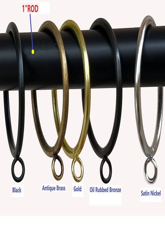 N.C Curtain Ring Metal 28-Pcs 2.0 inch Inner Diameter with Eyelets fit up 1.5 inch Rod (Gold,28) - Image 4