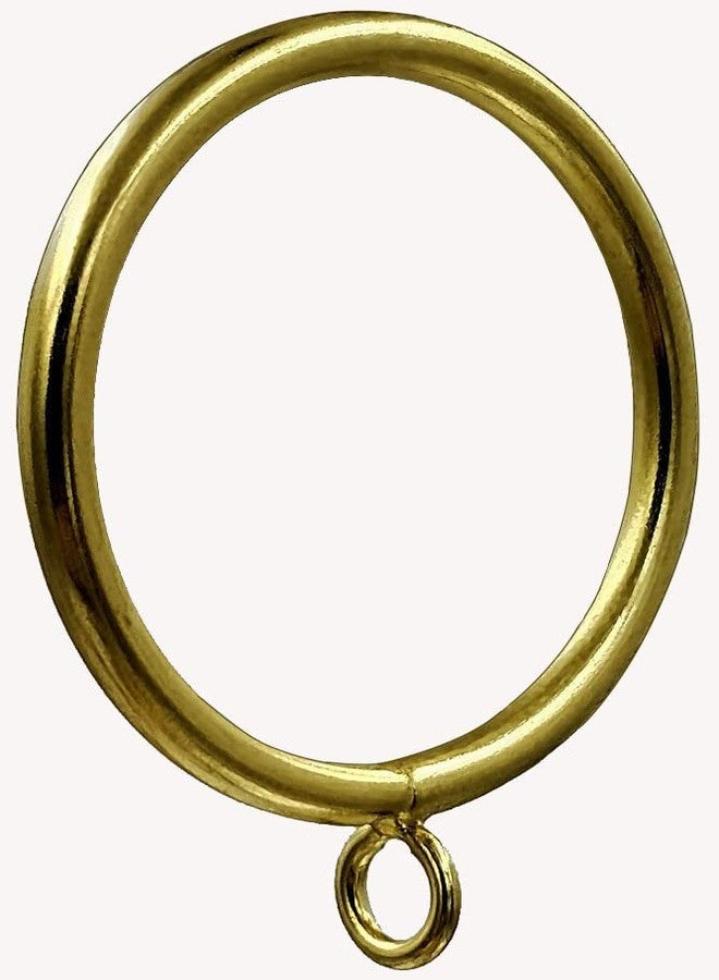N.C Curtain Ring Metal 28-Pcs 2.0 inch Inner Diameter with Eyelets fit up 1.5 inch Rod (Gold,28) - Image 1
