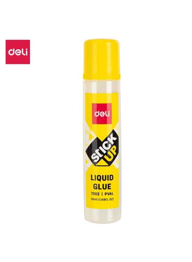 Deli 1-Piece Clear Liquid Glue Stick 50ml Content - Image 2