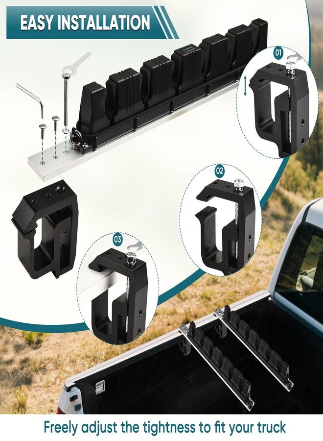 GADFISH Fishing Rod Holder for Truck Bed, Hold 6 Fishing Rods at Once, Adjustable Fishing Rod Holder Fits Most Fishing Rods, 2 Mounting Options - Image 4