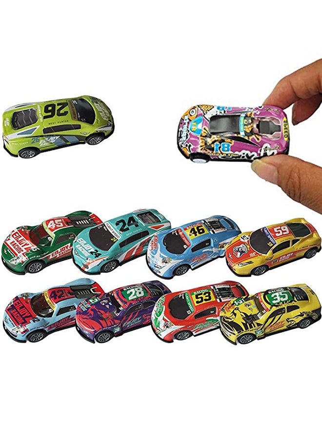 General 10Pcs Metal Pull Back Racing Car Toy Die Cast Race Car Vehicles Playsets, Friction Powered Toddler Boy Car Toys 6.9cm  - Image 4