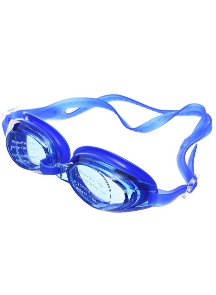 بريميم نظارات سباحة للأطفال – زرقاء قابلة للتعديل مضادة للضباب مع علبة حفظ شفافة واقية - Image 1
