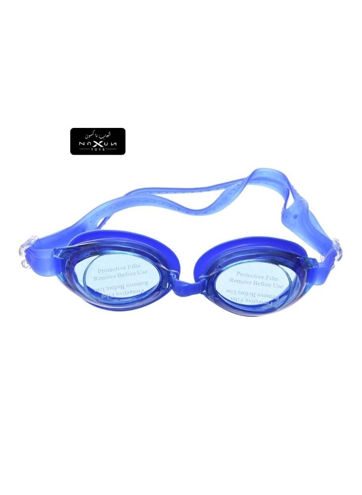 بريميم نظارات سباحة للأطفال – زرقاء قابلة للتعديل مضادة للضباب مع علبة حفظ شفافة واقية - Image 2