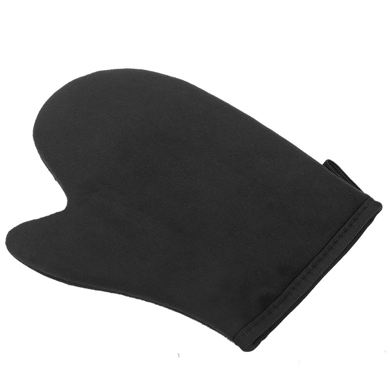 Soft Tanning Glove: Double Sided Design, Reusable Sponge Flocking Glue & Cloth Material - Thumb Control, Even Application Self Tanner Mitt for Self Tanning Lotion Application - Image 3