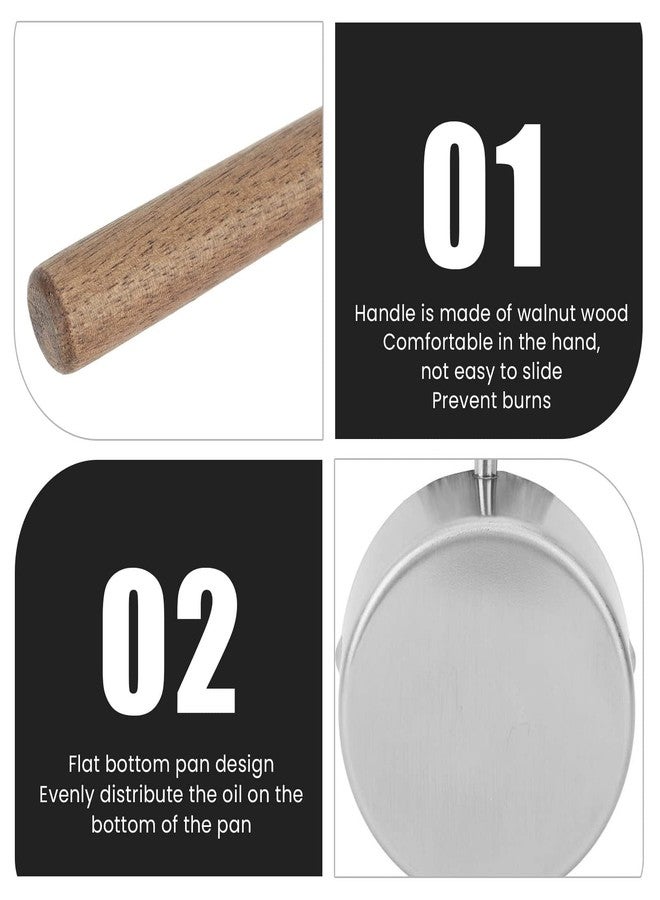 زيروديس قدر سعة 200 مل، قدر صلصة من الفولاذ المقاوم للصدأ، وعاء محمول لتسخين الحليب والزبدة، مصنوع من الفولاذ المقاوم للصدأ 304، بمقبض مريح، صغير الحجم، مناسب للطبخ المنزلي والمطاعم - Image 2