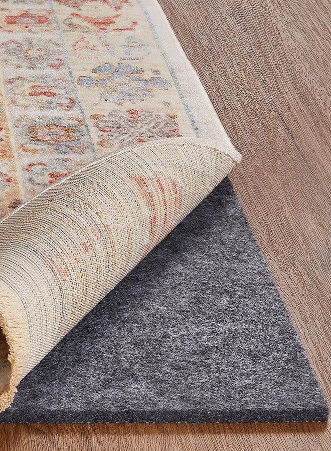 فيكن وسادة تثبيت السجاد المبطنة المانعة للانزلاق من فيكن، مقاس 5 × 7 قدم، مصنوعة من اللباد والسيليكون، بسماكة 1/4 بوصة، مناسبة للأرضيات الخشبية والتشطيبات المختلفة، تُستخدم أسفل السجاد، تحافظ على السجاد آمنًا وثابتًا في مكانه. - Image 1