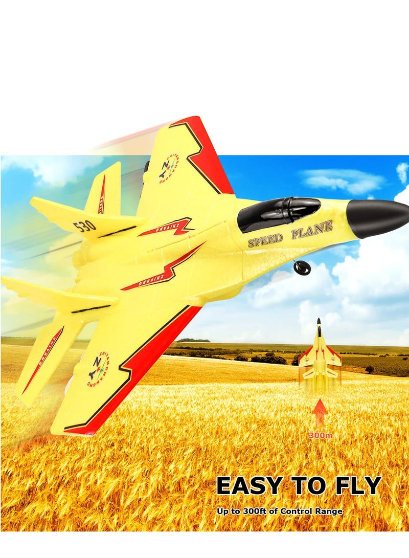 HAPTIME 2CH RC Airplane Toy | 2.4GHz Remote Control Plane with Night Light | Easy Fly for Kids u0026 Beginners - Image 3