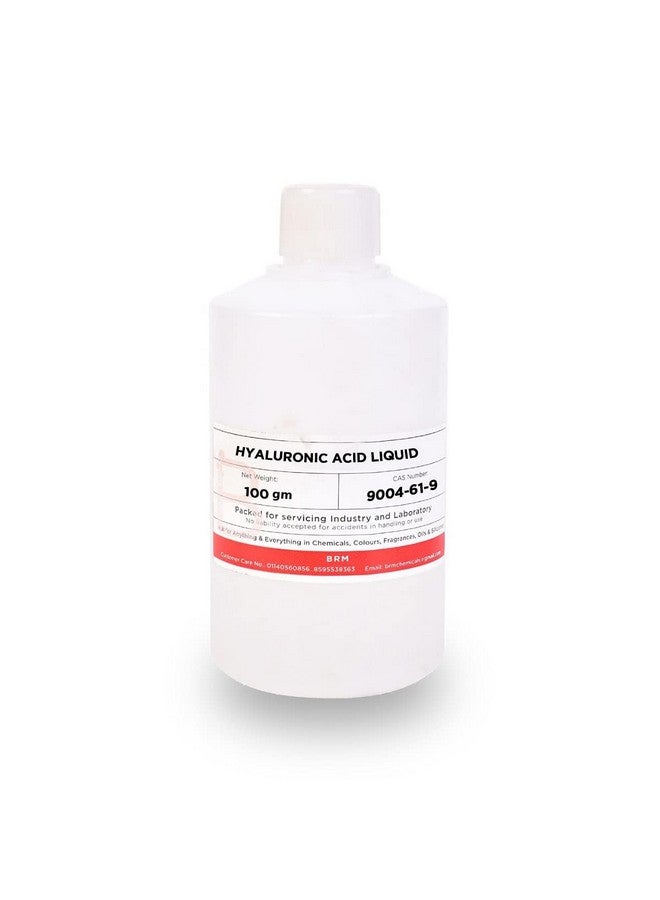 BRM CHEMICALS Hyaluronic Acid Liquid - Aqueous Solution - 50 Ml For Serum Making, Anti Ageing Beauty Formulations, Moisturizer & Lotion Making, Cosmetic Making & Diy Personal Care For Face, Hair - Image 1