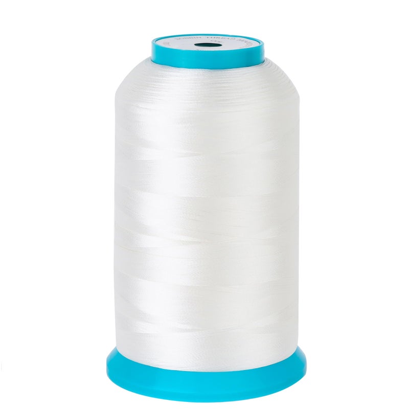 New brothread White Huge Spool 5000M 5500Y Bobbin Thread for Embroidery and Sewing Machines