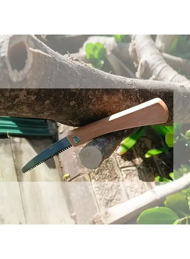 1pc Folding Small Saw Heavy Duty Portable Hand Saw For Branch Trimming Camping Gardening - Image 1