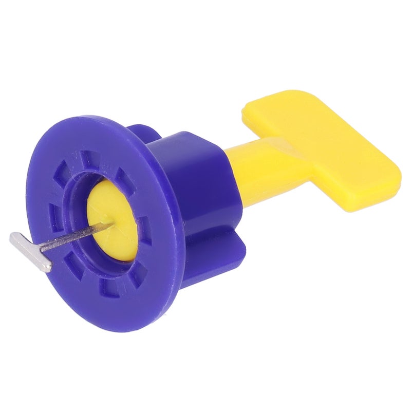 50Pcs Tile Leveling System Leveler Kit Floor Spacer Tool Set with Wrench for HomeBlue Yellow - Image 3