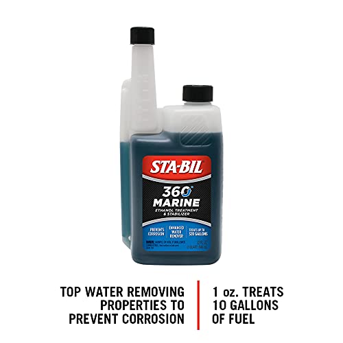 STA-BIL 360 Marine Ethanol Treatment & Fuel Stabilizer - Prevents Rust and Corrosion, Helps Clean Fuel System For Improved In-Season Performance, Treats Up To 320 Gallons, 32oz (22240) , Blue - Image 2