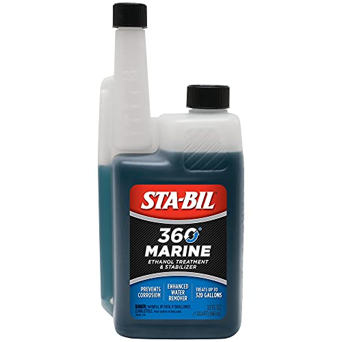 STA-BIL 360 Marine Ethanol Treatment & Fuel Stabilizer - Prevents Rust and Corrosion, Helps Clean Fuel System For Improved In-Season Performance, Treats Up To 320 Gallons, 32oz (22240) , Blue - Image 1
