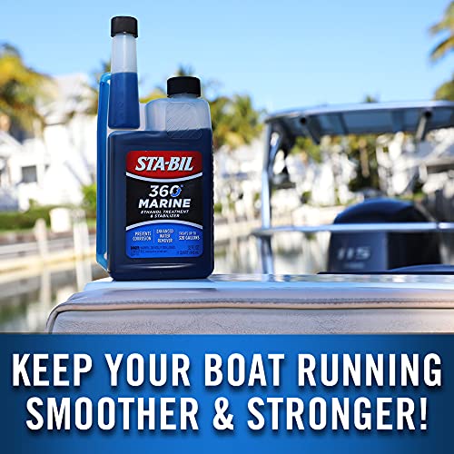 STA-BIL 360 Marine Ethanol Treatment & Fuel Stabilizer - Prevents Rust and Corrosion, Helps Clean Fuel System For Improved In-Season Performance, Treats Up To 320 Gallons, 32oz (22240) , Blue - Image 4