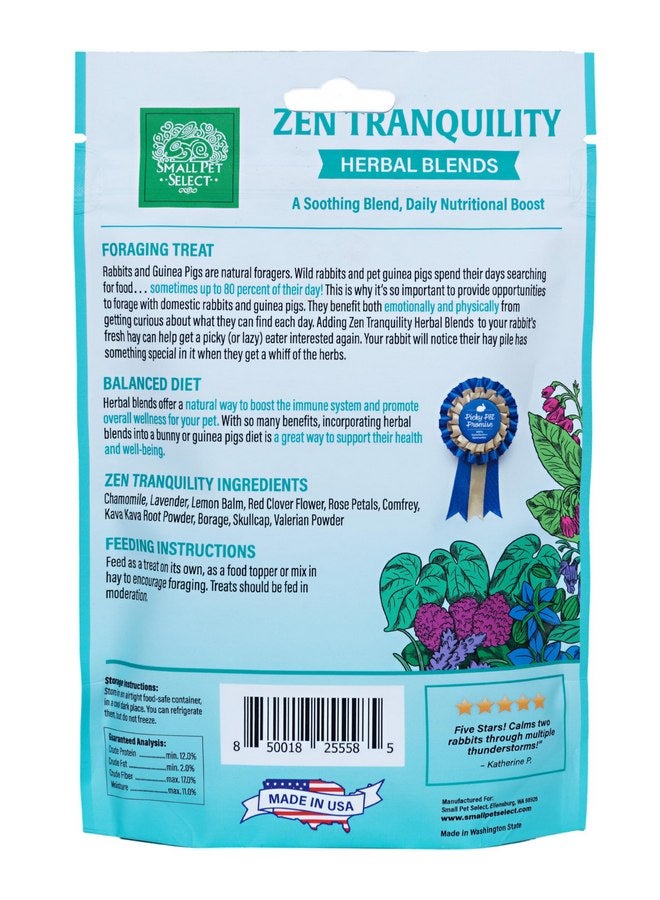 Small Pet Select - Zen Tranquility Herbal Blend, a Natural Herbal Treat for Rabbits and Guinea Pigs, 2.5oz - Image 3