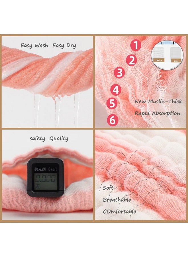 HardNok Muslin Baby Towel 5 Pieces Set,Ultra Soft and Absorbent for Baby's Delicate Skin, Ideal for Newborns to Toddlers, Perfect for Baby Registry or as a Shower Gift. (Pink) - Image 4