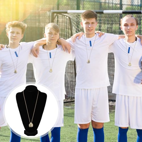 Loetere MVP Ring Most Valuable Player Ring Ball Games MVP Rings Sport Championship Trophy Ring with Display Neck Chain for Winner Tournament League Team Award Gift(Gold,6 Pcs) - Image 4