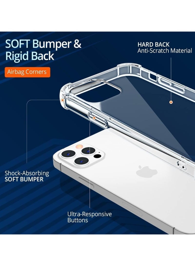 جراب شفاف لهاتف Apple Iphone 12 /12 pro (6.1 بوصة) - Image 3