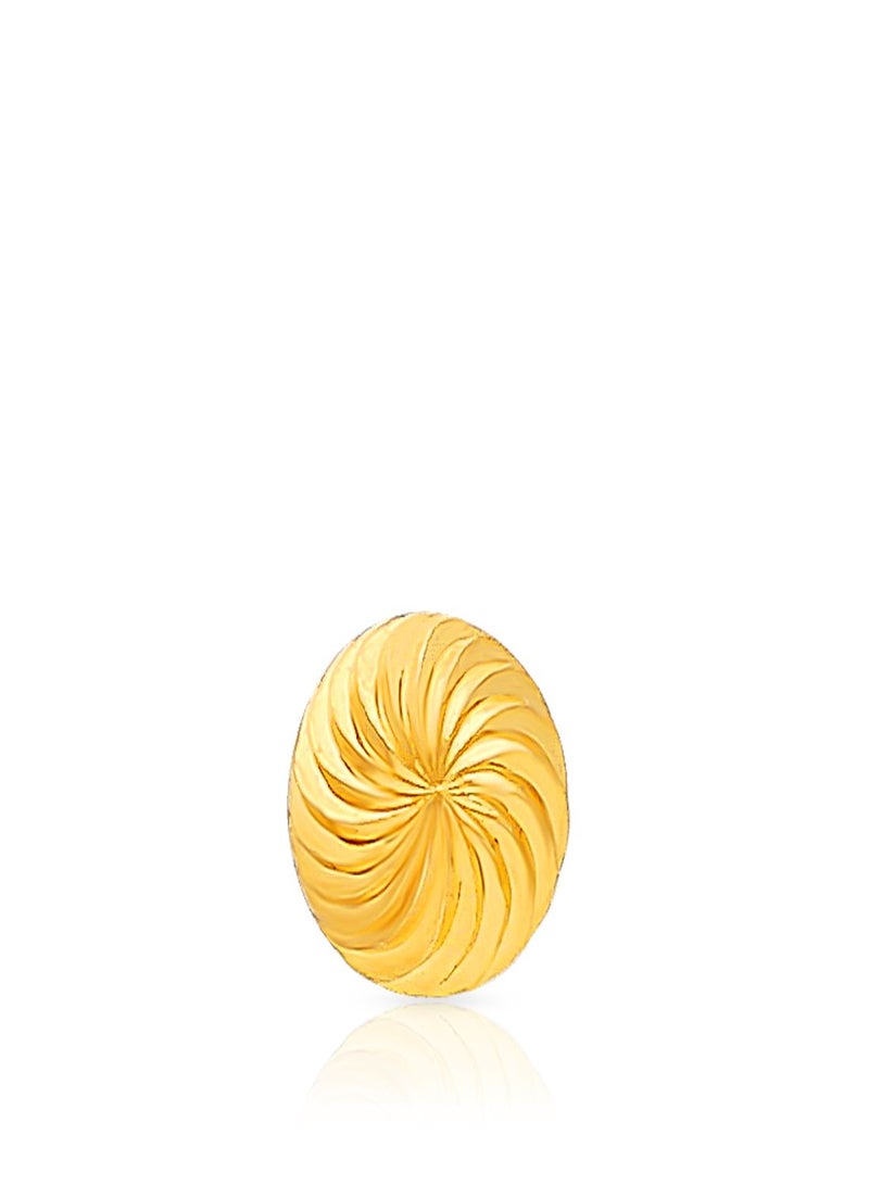 Malabar Gold and Diamonds 22 Karat 916 Purity Screw Nosepin for Women NPNOB40128Y - Image 2
