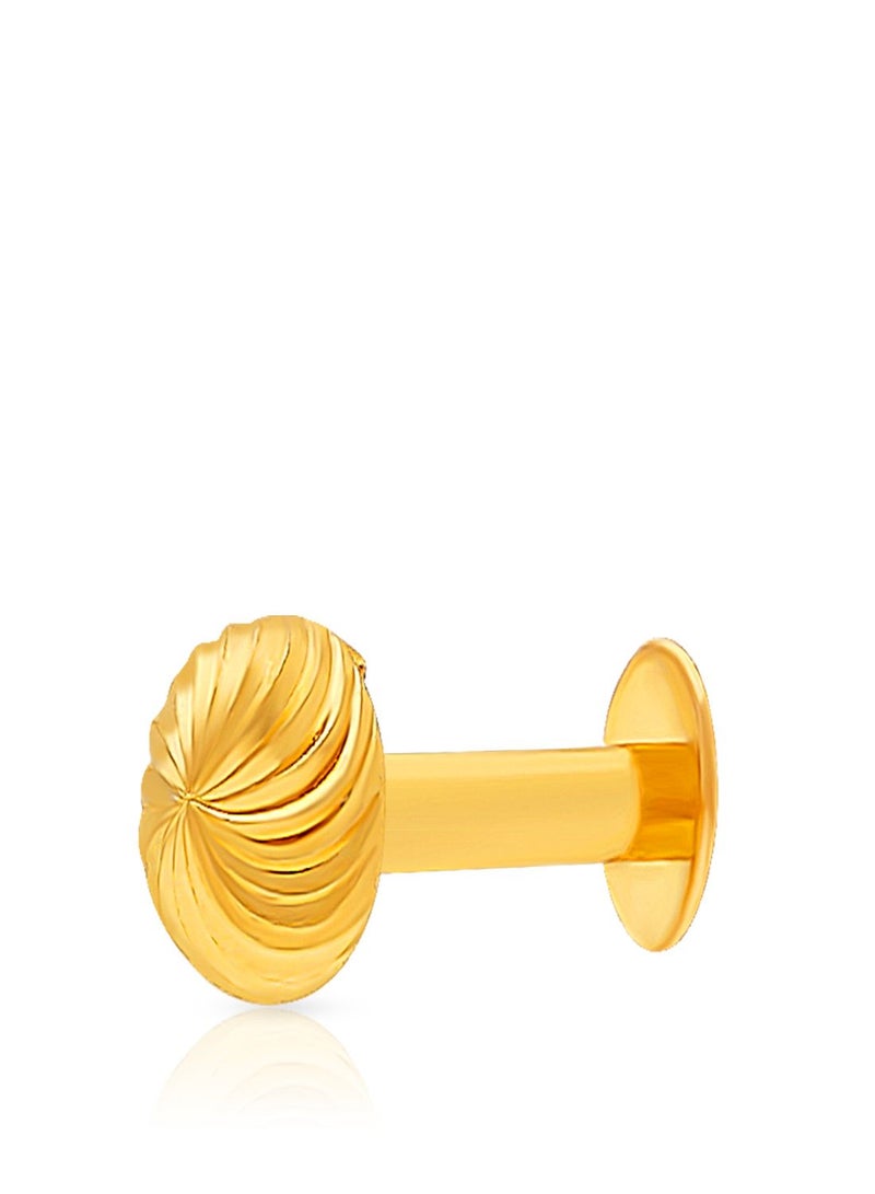 Malabar Gold and Diamonds 22 Karat 916 Purity Screw Nosepin for Women NPNOB40128Y - Image 1