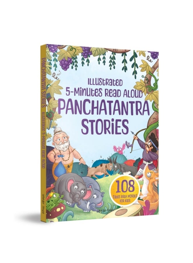 Illustrated 5 Minutes Read Aloud Panchatantra Stories: 108 Moral Stories for Kids | Cultural Tales | Folk Tales for Kids | Moral Stories | Bedtime Stories | Children’s Literature 