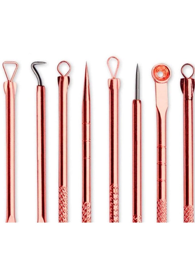 SYOSI Stainless Steel 4pc Comedone Blackhead Remover Facial Skin Care Pimple Acne Blemish Extractors Pimple Comedone Extractor Popper Tools Set  - Image 2