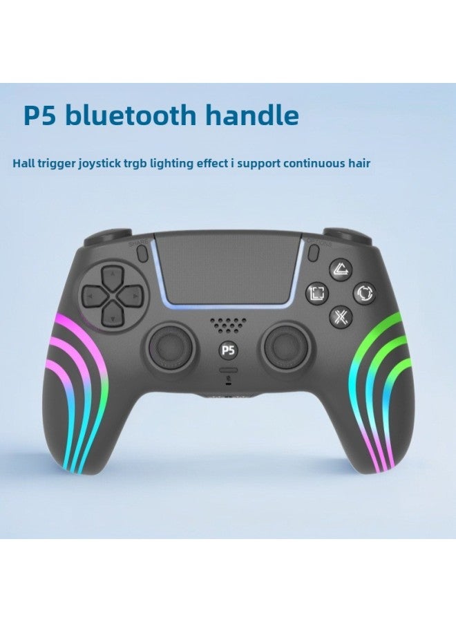 PS5 Handle P5 Bluetooth Gamepad Support Somatosensory Vibration Burst PS5 Straight Play Handle P5 Handle-Product Color:White  - Image 2
