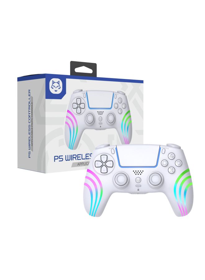 PS5 Handle P5 Bluetooth Gamepad Support Somatosensory Vibration Burst PS5 Straight Play Handle P5 Handle-Product Color:White  - Image 1