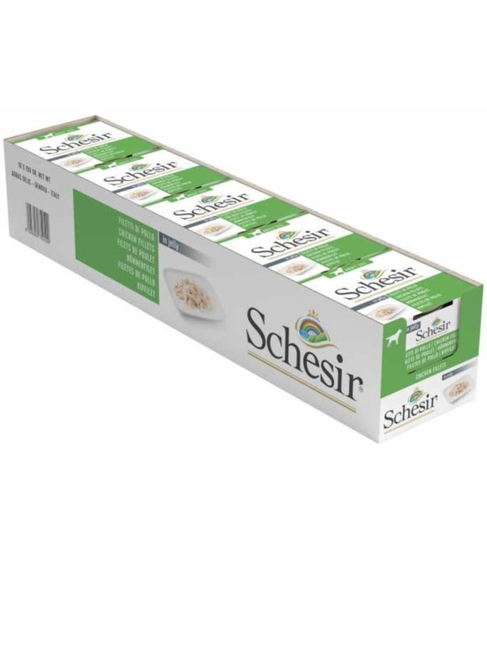 Schesir طعام رطب للكلاب البالغة من صدور الدجاج - Image 2