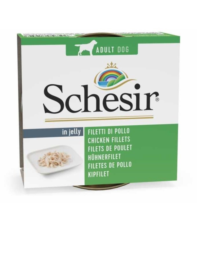Schesir طعام رطب للكلاب البالغة من صدور الدجاج - Image 1