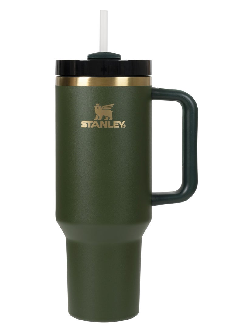 Stanley 40oz Quencher H20 Flowstate Stainless Steel Vacuum Insulated Tumbler with Lid and Straw for Water, Iced Tea or Coffee, Smoothie and More, Cream - Image 1