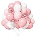 YMSZ Pink and White Balloons Pink Balloons Set 67pcs 12 Inch Light Pink and White Balloon for Wedding Bridal Shower Baby Shower Birthday Valentines Party Decorations - Image 2