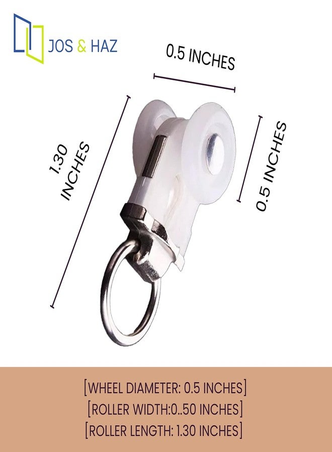 Jos & Haz MF016W- ملحقات مسار الستائر (عبوة من 10 قطع) - Image 5