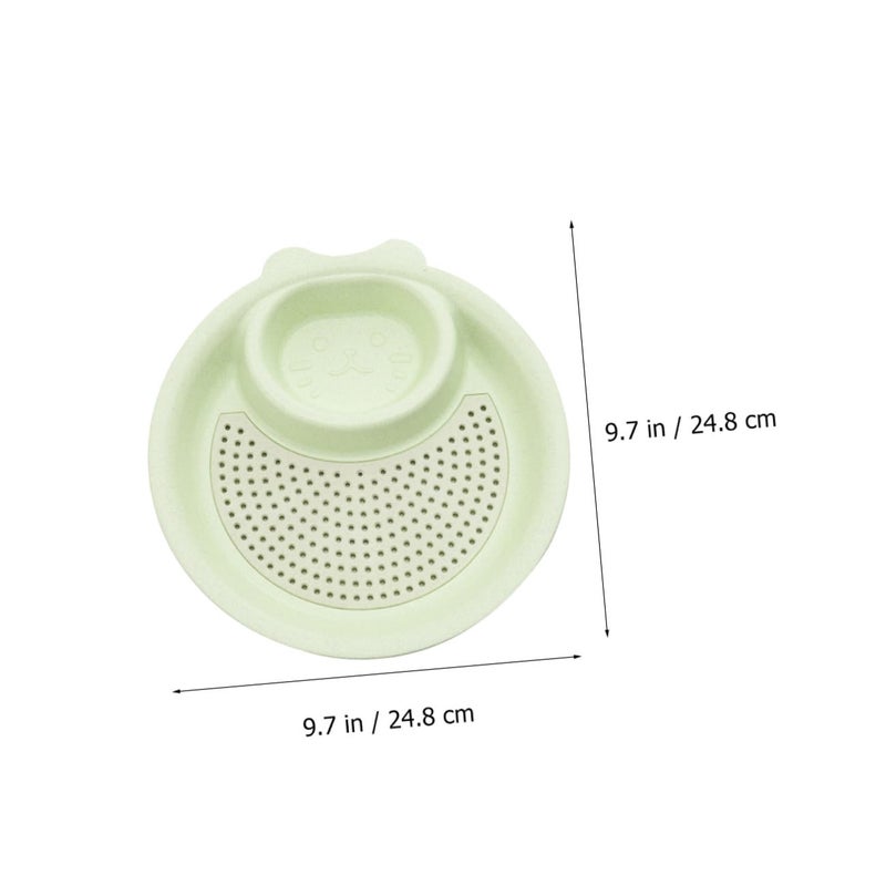 3Pcs Double Layer Dumpling Plates With Draining Grid In Green Pink Beige - Image 3