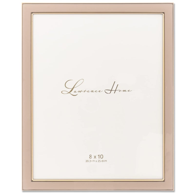 Lawrence Frames Polished Enamel Picture Frame  8x10  Pink - Image 1