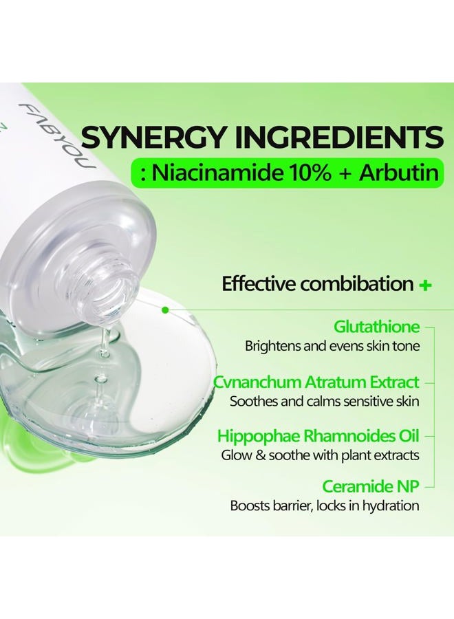 FABYOU Niacinamide Arbutin Glow Boosting Serum 50ml – Korean Skincare for Clarifying & Pore Care with 10% Niacinamide & Arbutin, with a Fast Absorbing Formula for a Radiant Skin Tone - Image 4